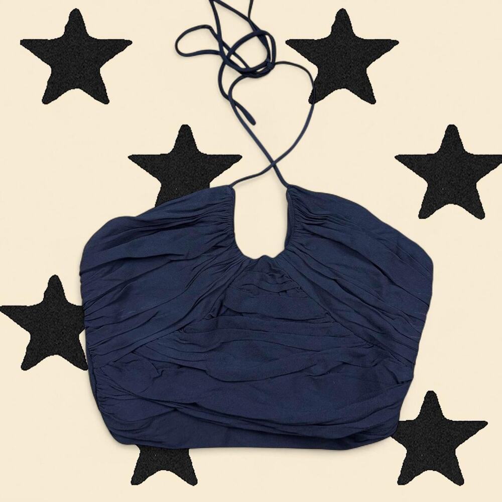 ★ Black Zara halter crop top ★